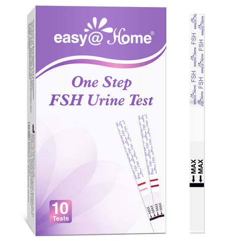 Easy@Home FSH Menopause Test: 10 FSH Test Strips for Ovulation and Women Fertility Tracking - Understand Your Ovarian Reserve and Optimize Conception Timing at Home