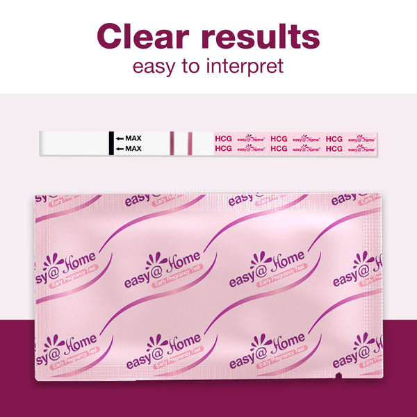 Easy@Home 10 tiras de prueba de orina de embarazo (HCG), 10 pruebas de HCG