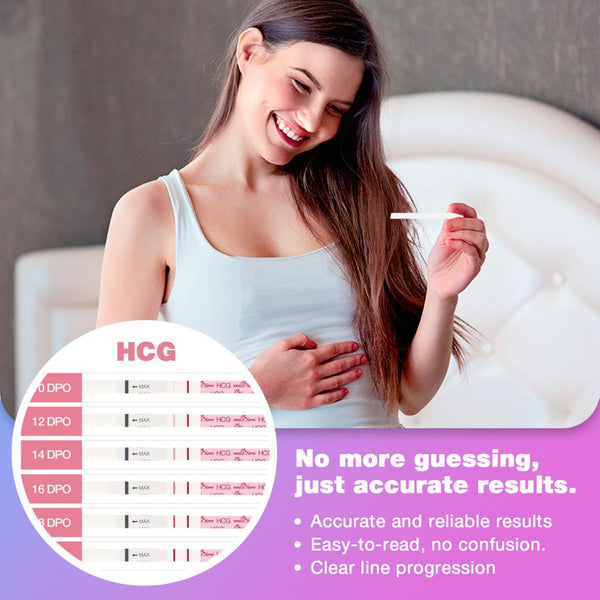 Easy @ Home 50 Ovulación y 20 tiras de prueba de embarazo Kit de predicción de ovulación confiable (50 LH + 20 HCG)